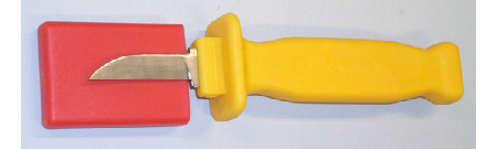 7057 Phasen-Abisoliermesser mit 50 mm langer, gerader Klinge - inklusive Schutzkappe