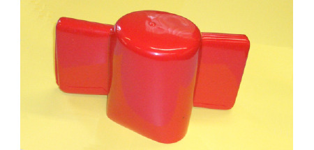 8015 ISOLATOREN - Schutzhaube mit 2 Abgängen  -  rot 