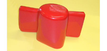 8060  ISOLATOREN - Schutzhaube mit 2 Abgängen  -  rot