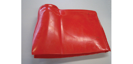 8070 ISOLATOREN - Abdeckung für Giebelisolatoren mit 1 Abgang  -  rot