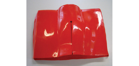 8075 ISOLATOREN - Abdeckung für Giebelisolatoren mit 2 Abgängen  -  rot