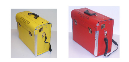 8200 und 8210 Rindleder-Koffer zur Aufnahme von VDE-Werkzeug-Sortimenten - leer